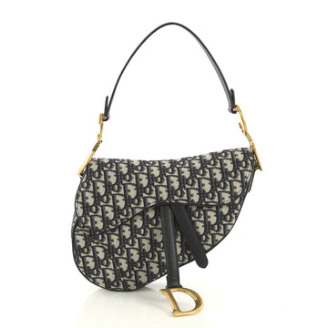 Christian Dior Model: Saddle Handbag Oblique Canvas Medium Blue 42808/02