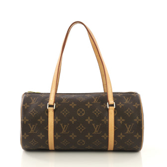 Louis Vuitton Papillon Handbag Monogram Canvas 30 Brown 428281