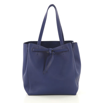 Celine Model: Phantom Tie Cabas Tote Leather Small Blue 42837/1
