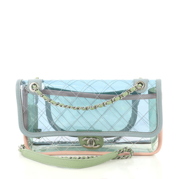 Chanel Coco Splash Flap Bag Quilted PVC With Lambskin Medium