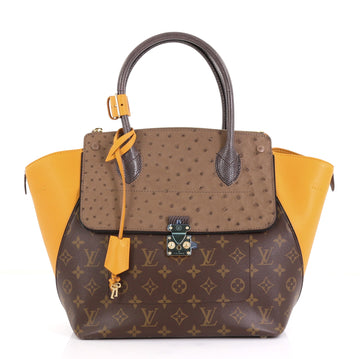 Louis Vuitton Majestueux Tote Monogram Canvas and Exotics MM