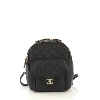 CC Day Backpack Quilted Caviar Mini