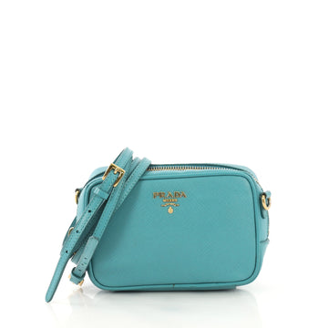 Prada Zip Crossbody Bag Saffiano Leather Mini - Rebag