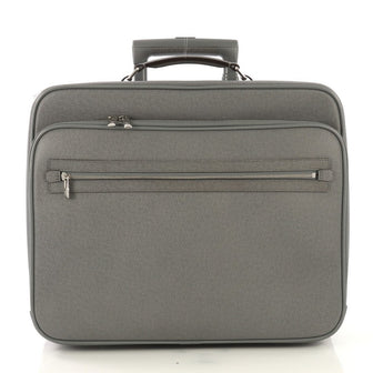 Louis Vuitton Pilot Case Taiga Leather Gray 428619