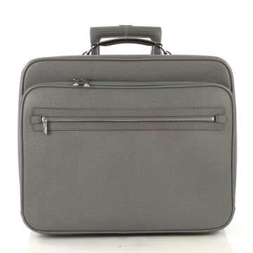 Louis Vuitton Pilot Case Taiga Leather Gray 428619