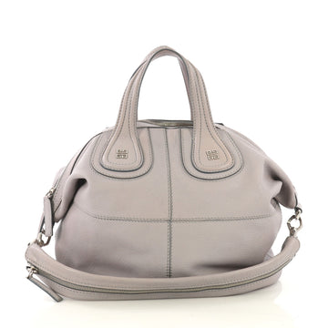 Givenchy Model: Nightingale Satchel Leather Medium Gray 42862/1