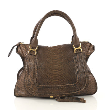 Chloe Model: Marcie Shoulder Bag Python Large Brown 42862/2