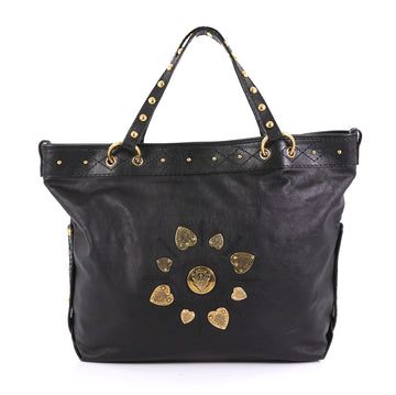 Gucci Model: Irina Babouska Tote Leather Black 42870/1