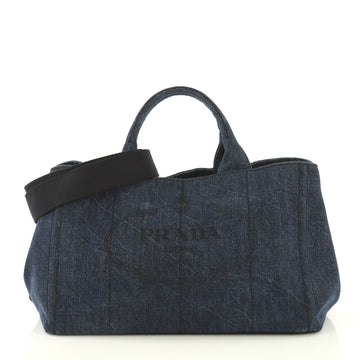 Prada Canapa Convertible Tote Denim Medium - 42871/5