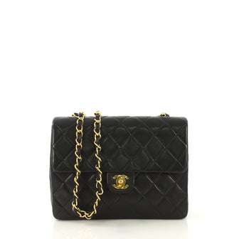 Chanel Vintage Square Classic Flap Bag Quilted Lambskin Small