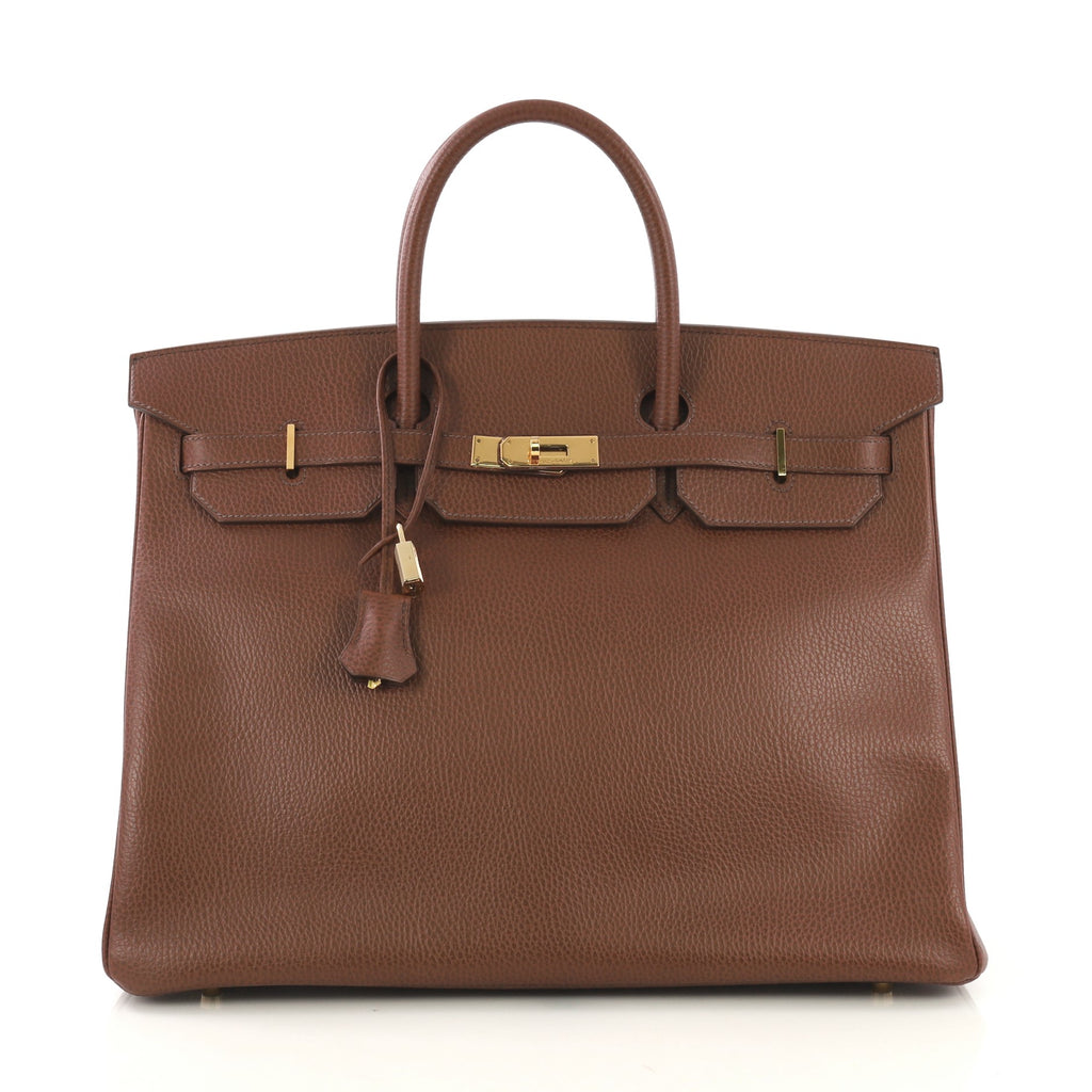 Hermès Ardennes Birkin 40 - Brown Handle Bags, Handbags