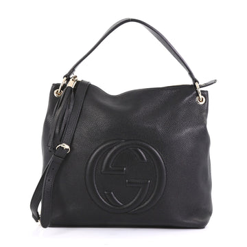 Gucci Model: Soho Convertible Hobo Leather Large Black 42873/3