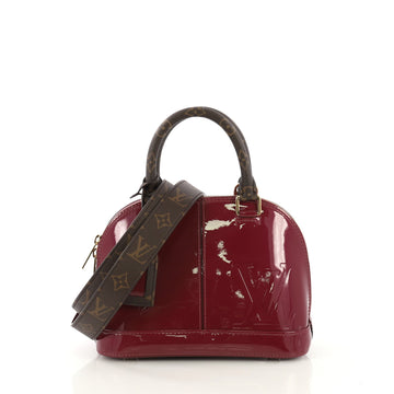 Louis Vuitton Alma Handbag Vernis with Monogram Canvas BB