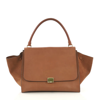 Celine Trapeze Handbag Leather Large - Designer Handbag - Rebag