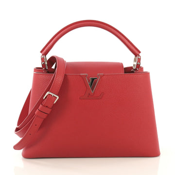 Louis Vuitton Capucines Handbag Leather PM
