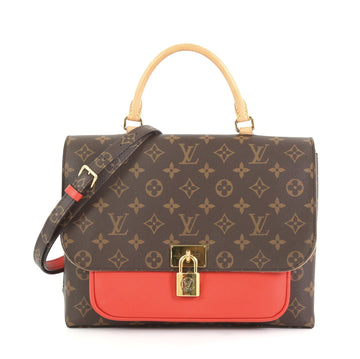 Louis Vuitton Marignan Handbag Monogram Canvas with Leather