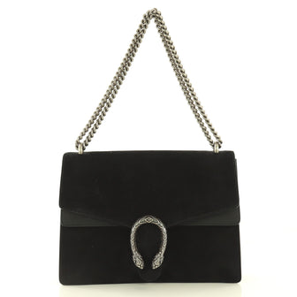 Gucci Dionysus Bag Suede Medium Black 429114