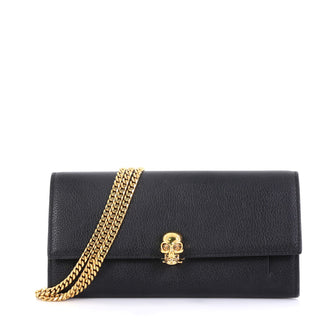 Alexander McQueen Skull Wallet on Chain Leather Small 42927/2