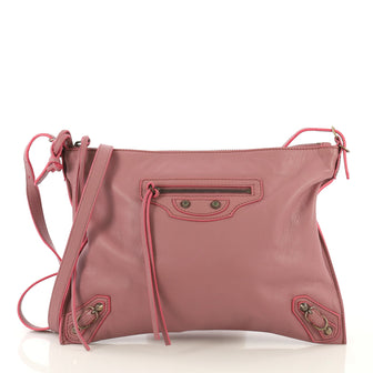 Balenciaga Papier Neo Crossbody Bag Leather Pink 4295601