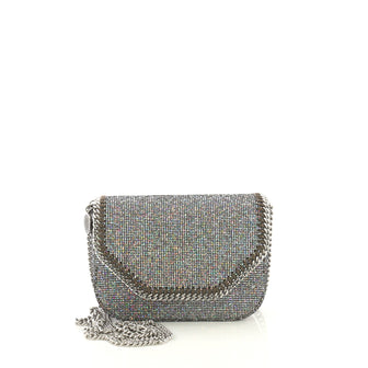 Stella McCartney Falabella Box Shoulder Bag Glitter Faux Leather Mini - 42981/01