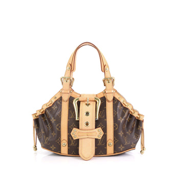 Louis Vuitton Theda Handbag Monogram Canvas GM Brown 429942