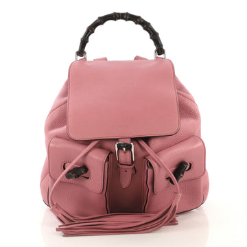 Gucci Bamboo Tassel Backpack Leather Medium