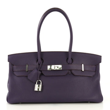 Hermes Birkin JPG Handbag Purple Togo with Palladium Hardware 42 Purple