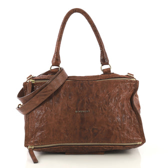 Givenchy Pandora Bag Distressed Leather Large Brown 429962