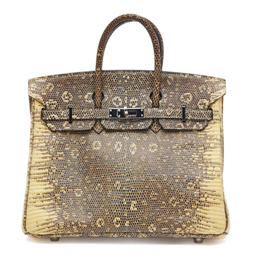 Hermes Birkin Lizard Palladium Hardware 25