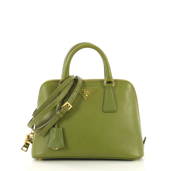 Prada Promenade Saffiano Leather Bag in Green