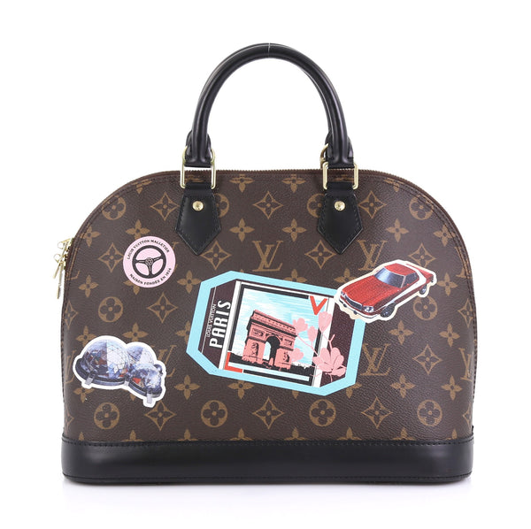 Louis Vuitton Alma Handbag Limited Edition World Tour 426371