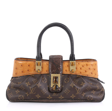Louis Vuitton Macha Waltz Handbag Monogram Canvas and Exotics