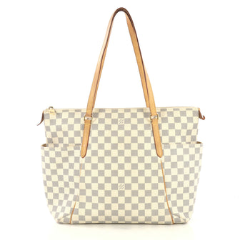 Louis Vuitton Totally Handbag Damier MM White 430192