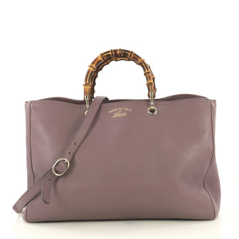 Gucci Model: Bamboo Shopper Tote Leather Large Purple 43042/1