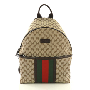 Gucci Web Backpack GG Canvas Medium 43059/2