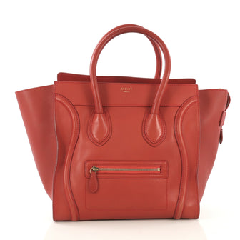 Celine Luggage Handbag Smooth Leather Mini 43068/1