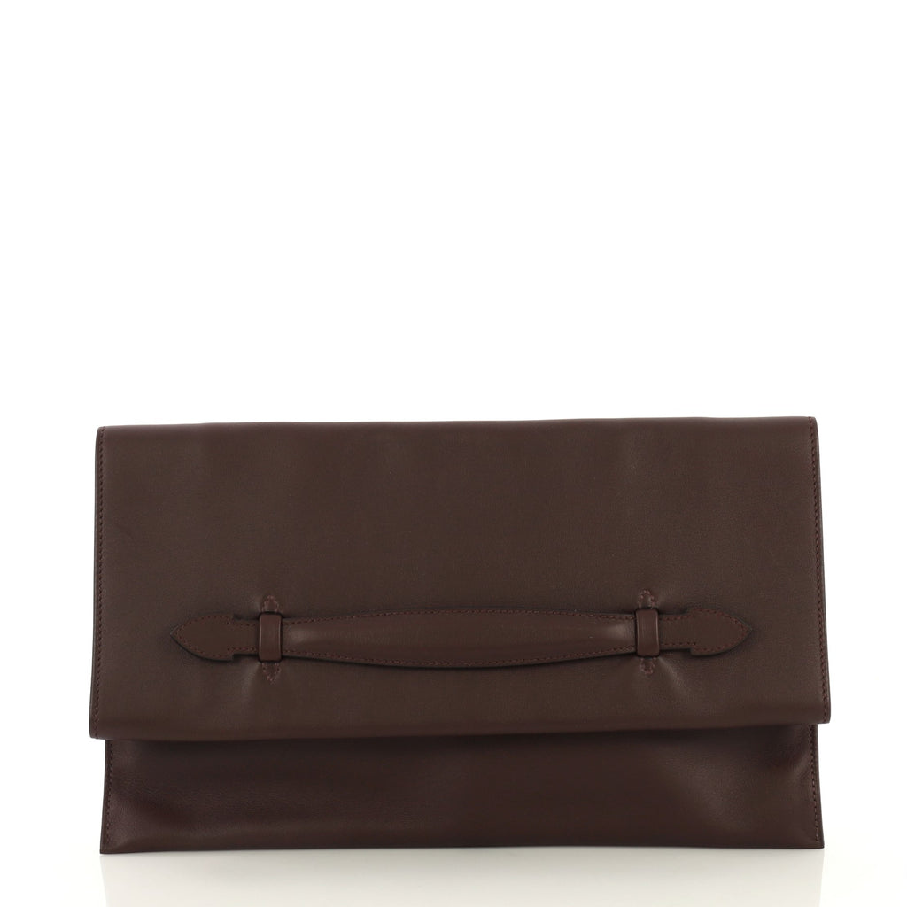 Hermes Colvert Swift Leather Clutch Bag