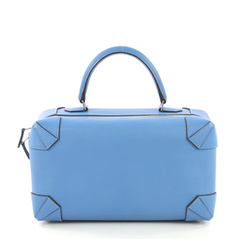 Hermes Maxibox Handbag Evercolor 29 Blue 430707