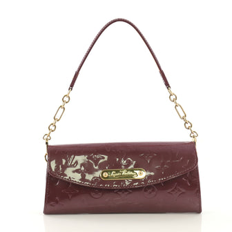 Louis Vuitton Sunset Boulevard Handbag Monogram Vernis Purple 430751