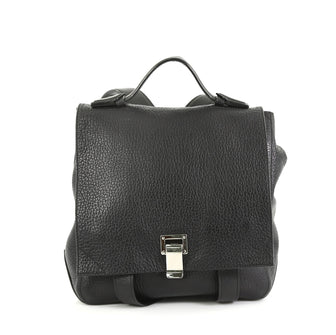 Proenza Schouler Courier Backpack Leather Medium Black 430841