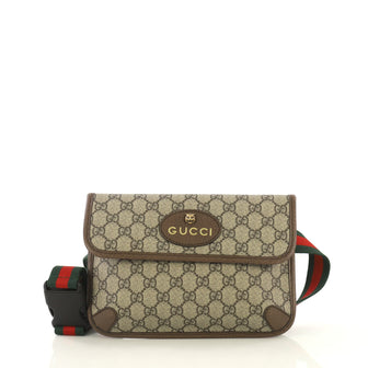Gucci Animalier Flap Belt Bag GG Coated Canvas Brown 4311701
