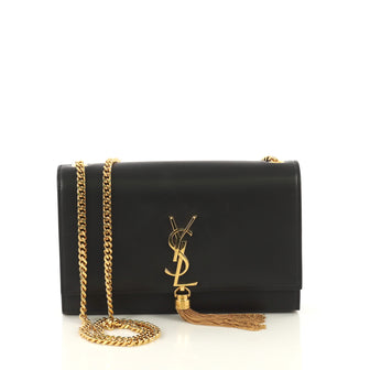 Saint Laurent Classic Monogram Tassel Crossbody Bag Leather Medium