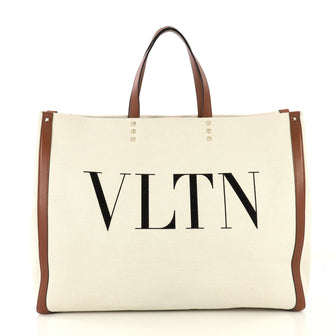 Valentino Model: Grande Plage Tote Canvas Large Brown 43123/1