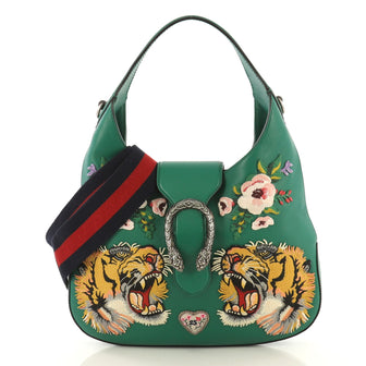 Gucci Dionysus Hobo Embroidered Leather Small Green 431341