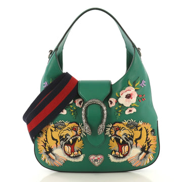 Gucci Dionysus Hobo Embroidered Leather Small Green 431341