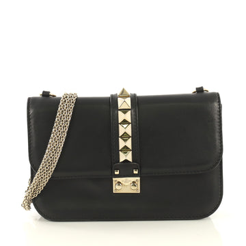 Glam Lock Shoulder Bag Leather Medium