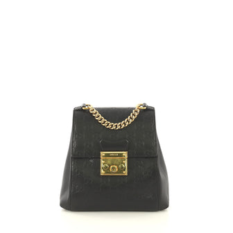 Gucci Padlock Backpack Guccissima Leather Mini Black 431571