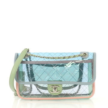 Chanel Coco Splash Flap Bag Quilted PVC With Lambskin Medium