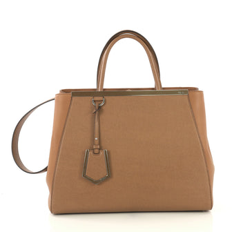 Fendi 2Jours Bag Leather Medium Brown 431732