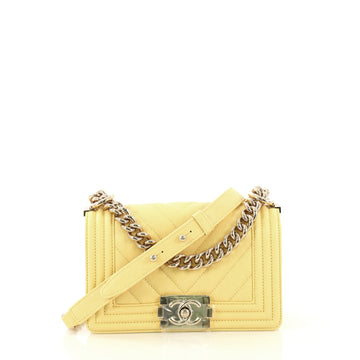 Boy Flap Bag Chevron Caviar Small